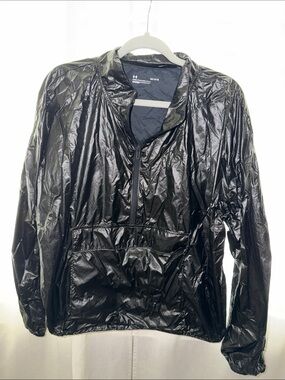 Under Armour Black Lightweight Packable Pullover Jacket